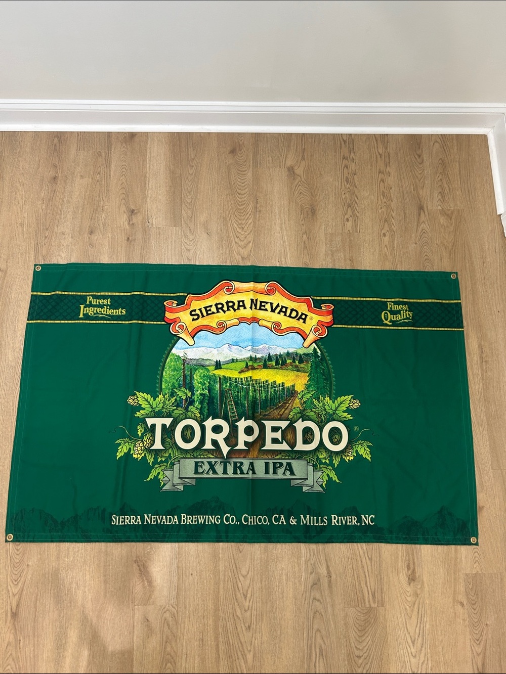 Sierra Nevada Torpedo Extra IPA Green‎ Flag 3x5 EUC